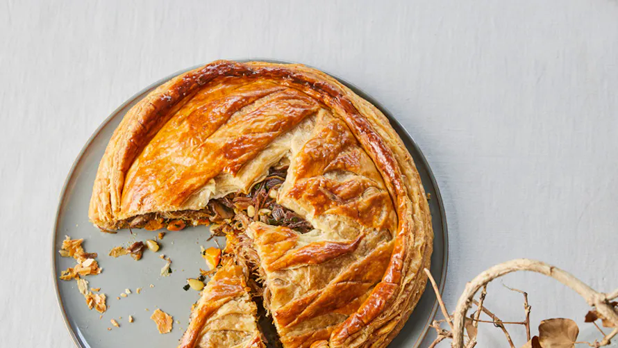 Tourte Au Confit De Canard Et Légumes