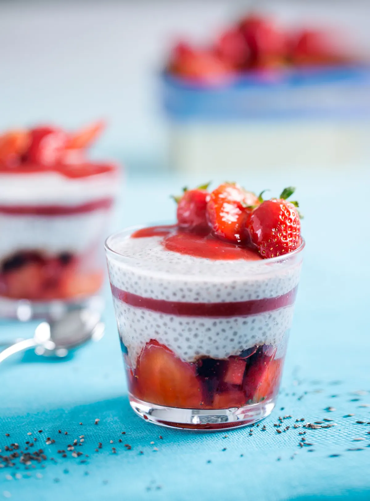 Verrine Chia Fruits Rouges Verrines de chia aux fraises | Régal