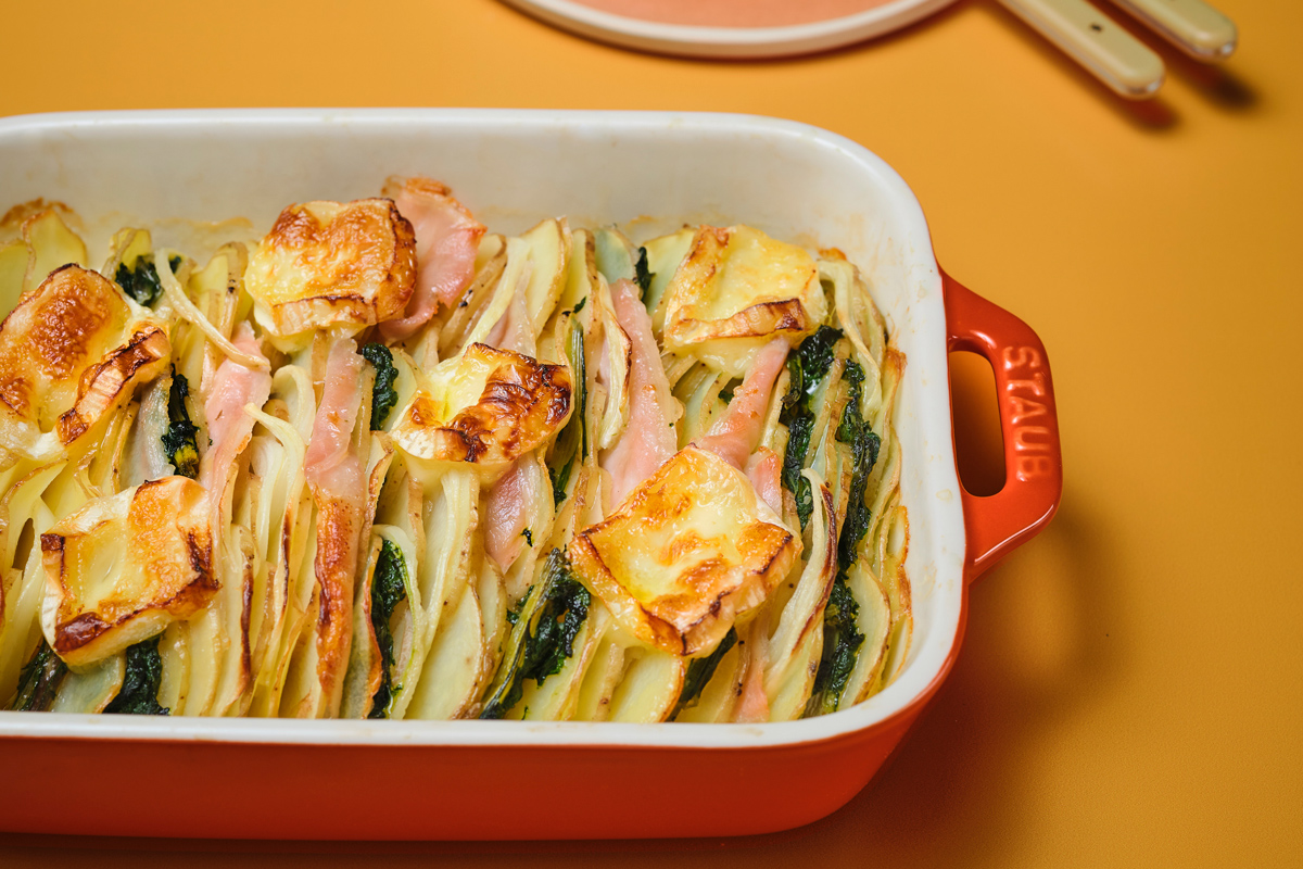 Gratin blettes et pommes de terre : recette gourmande | Régal